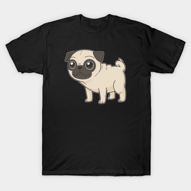 Pug T-Shirt by natexopher